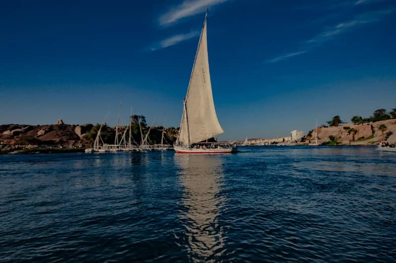 Nile river view in Aswan